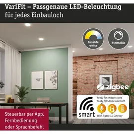 Paulmann Veluna VariFit LED-Einbaupanel 14W rund Transparent
