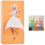 Taschentuchbox Mit Fliegendem Rock, Charmant Retro Mädchen Mit Kurzem Rock Taschentücher Box, Geeignet Für Schlafzimmer, Wohnzimmer, Büro (B)