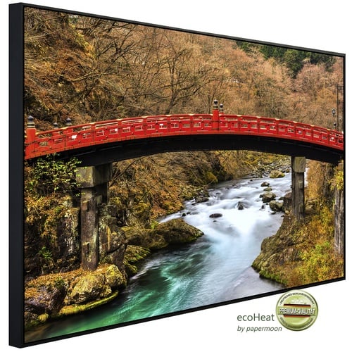 papermoon Infrarotheizung »EcoHeat - Nikko Heilige Shinkyo Brücke«, Matt-Effekt - bunt