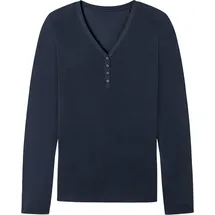 SCHIESSER Pyjama-Oberteil Blau M