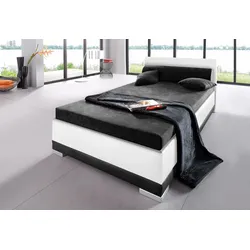 Maintal Polsterbett, Kunstleder, in 6 verschiedenen Ausführungen, Made in Germany, weiß/schwarz, , 71476330-0 Kunstleder
