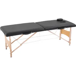 HOMCOM Massageliege Pappelholz, PVC, Schaumstoff