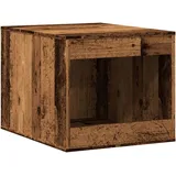 vidaXL Katzenklo Altholz-Optik 47x59x42 cm Holzwerkstoff