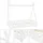 ML-Design Hausbett Tipi 70 x 140 cm Kiefer weiß