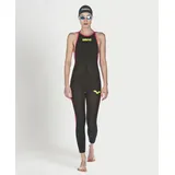Arena Powerskin R-Evo+ Open Water Damen Geschlossener Rücken - Black-fluo Yellow - 30