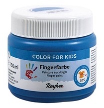 Rayher Fingerfarbe echtblau 150,0 ml