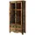 MASSIVMOEBEL24.DE Vitrine Altholz 90 x 40 x 190 cm Mehrfarbig