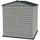 Duramax Gerätehaus Kunststoff 1,86 x 1,90 Grau Drehtüren