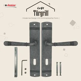 Domino Langschildgarnitur BB-Buntbart Nickel Loft M95