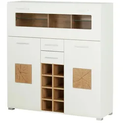 Barschrank  Cortina , weiß , Maße (cm): B: 120 H: 129 T: 37