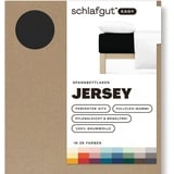 schlafgut Easy Jersey 90 x 200 - 100 x 200 cm off black