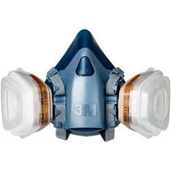 3M Lackiermaske Set inkl. 1x 7503L Silikon Maske, 2x 6055 Filter , 4x 5935 Filter, 2x 501 Filterdeckel, 10x 105 Tücher in Aufbewahrungsbox #50734