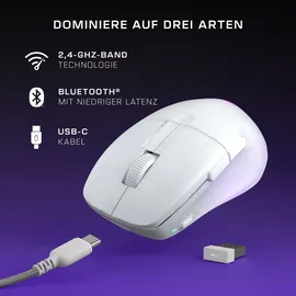 Turtle Beach Pure Air Gaming-Maus, Weiß