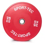 Hantelscheibe Olympia Bumper Plate, 50 mm, 25 kg, rot