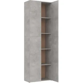 vidaXL Büroschrank Betongrau 60x32x190 cm Holzwerkstoff