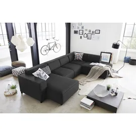 Atlantic Home Collection Wohnlandschaft/Ecksofa Bulky, U-Form", grau anthrazit