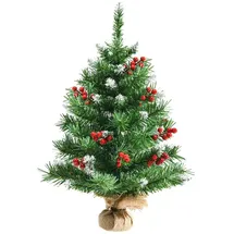 Costway Kleiner Weihnachtsbaum Grün 60 cm