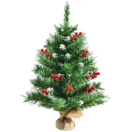 Costway Kleiner Weihnachtsbaum Grün 60 cm
