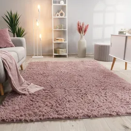 KADIMA DESIGN Hochflorteppich,, Rosa Rechteckig, 150x80 cm, in verschiedenen Größen erhältlich, Teppiche | Böden, Teppiche, Hochflorteppiche | Shaggys