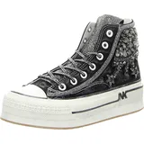 nan-ku Damen Plateau-Sneaker Schwarz 40
