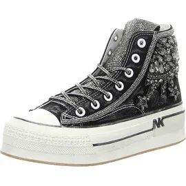 nan-ku Damen Plateau-Sneaker Schwarz 40