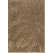 Pergamon Luxus Super Soft Hochflor Langflor Teppich Silky Taupe, 120x170cm