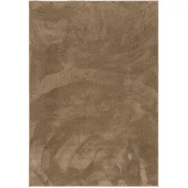 Pergamon Luxus Super Soft Hochflor Langflor Teppich Silky Taupe, 120x170cm