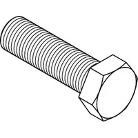 Industrial Quality Supplies DIN 933 Sechskantschraube, Gewinde bis Kopf,