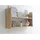 TICAA Wandregal 90 x 45 x 20 cm Buche
