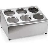 ich-zapfe Besteckbehälter, Besteckbehälter Gastro für 6 Besteckköcher,