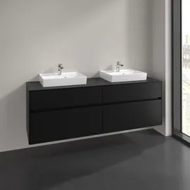 Villeroy & Boch Waschtischunterschrank 160 x 54,8 x 50 cm Schwarz