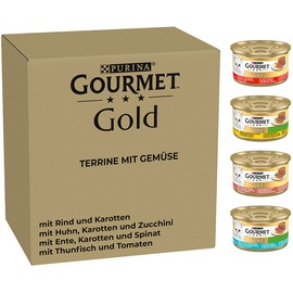 Purina Gourmet Gold Terrine mit Gemüse 96 x 85 g