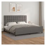 vidaXL Bettgestell 200 x 200 cm Grau