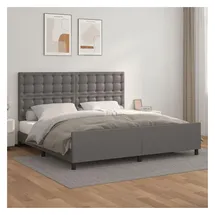vidaXL Bettgestell 200 x 200 cm Grau