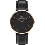 Daniel Wellington Classic Black Sheffield Leder 40 mm DW00100127