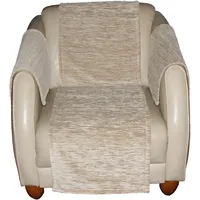 Wirth Sofahusse WIRTH "Miriam", beige (natur), Kunstfaser, Hussen, Sofahusse, 2-er Set, Armlehnenschoner, Maß: 60 x 40 cm, 2 Stück