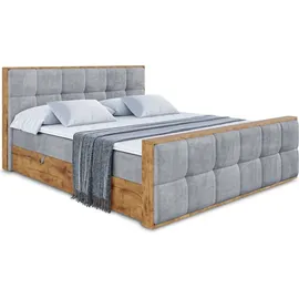 altdecor Boxbett 120 x 200 cm H4 Grau