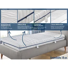 IRISETTE Stella Kaltschaum 100 x 200 cm H4