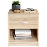 SchlafKONTOR Nachtschrank 39 x 28 x 41 cm Holzfarben
