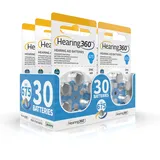 Hearing360 Hörgerätebatterien PR44 Größe 675, Quecksilberfreie Batterien extra langlebig und zuverlässig (5 Blister, 30 Batterien)