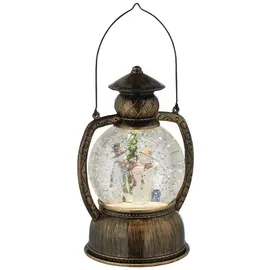 Konstsmide LED Kugellaterne Schneemannfamilie 58 cm mit 5h Timer warmweiß