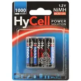 HyCell NiMH-Akku Typ 1000 Micro 800mAh 4er-Blister
