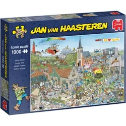 JUMBO 20036 Puzzle Jan van Haasteren - Reif für die Insel - 1000 Teile