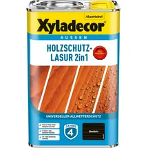 Xyladecor Holzschutz-Lasur 2 in 1 4 l ebenholz