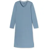 SCHIESSER Comfort Essentials Longsleeve Sleepshirt Blau Muster Baumwolle 36