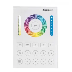 Deko-Light Steuerung RF - RF-smart Wandfernbedienung weiß 8 Zonen Single / CCT / RGB / RGBW / RGB+CCT