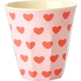 RICE Melamin Becher Medium Sweet Hearts, 9 cm