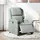 vidaXL Relaxsessel Elektrisch Samt 144,5 x 82 x 0 cm Hellgrau mit Liegeposition