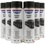 presto UNIVERSAL Spray Set Schwarz matt 6 x 500 ml - Sprühfarbe
