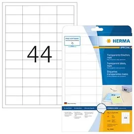 Herma Adressetiketten 4680 transparent 48,3 x 25,4 mm 25 Blatt